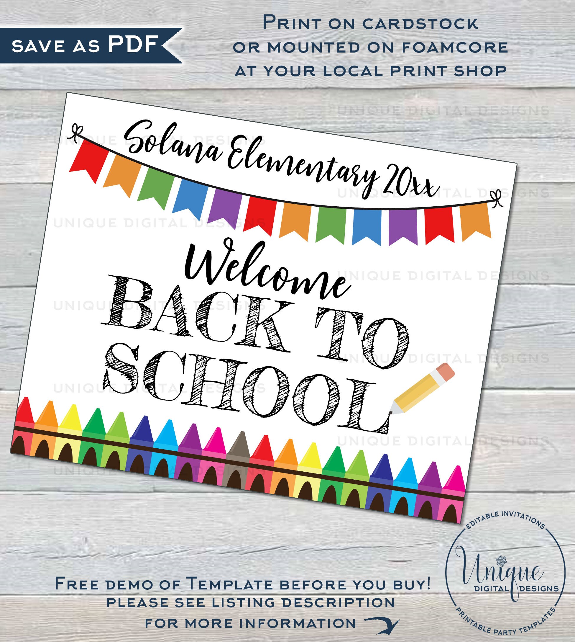 Teachers Classroom Decorations, Editable Back to School New Pack ...