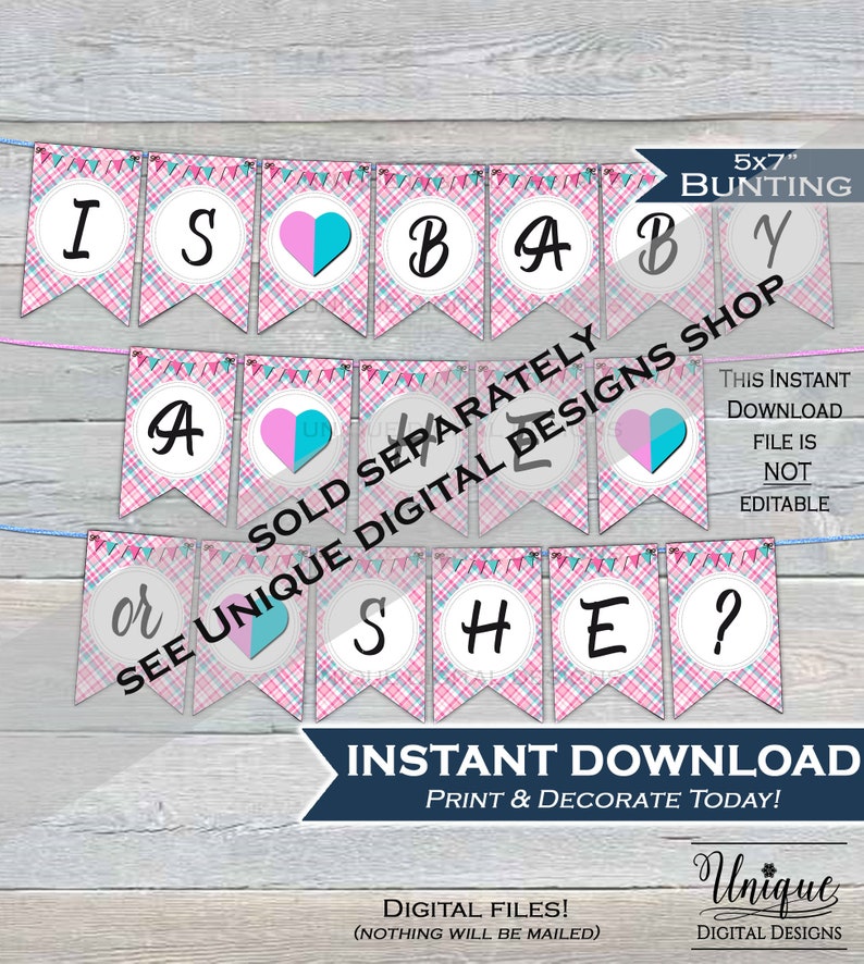 He or She Poster Editable Gender Reveal Sign Pink Blue Chalkboard Printable INSTANT ACCESS 16x20 8x10 Gender Reveal Balloon Box Sign