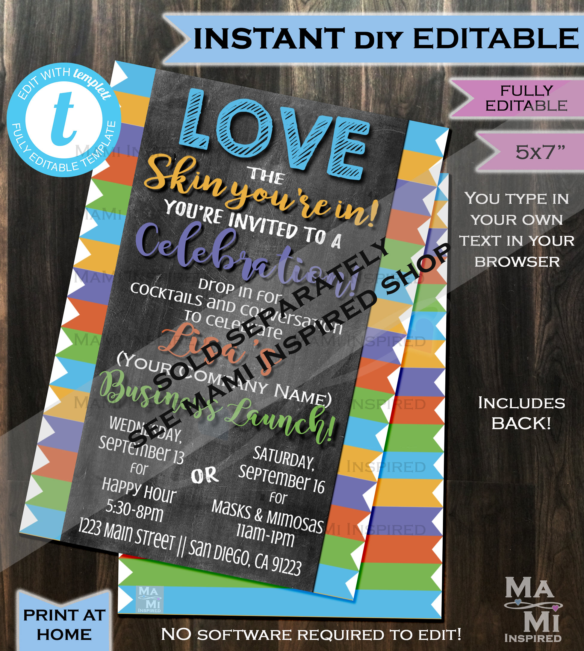 Rodan Fields Invitation Business Launch Party BBL Invite RF Etsy