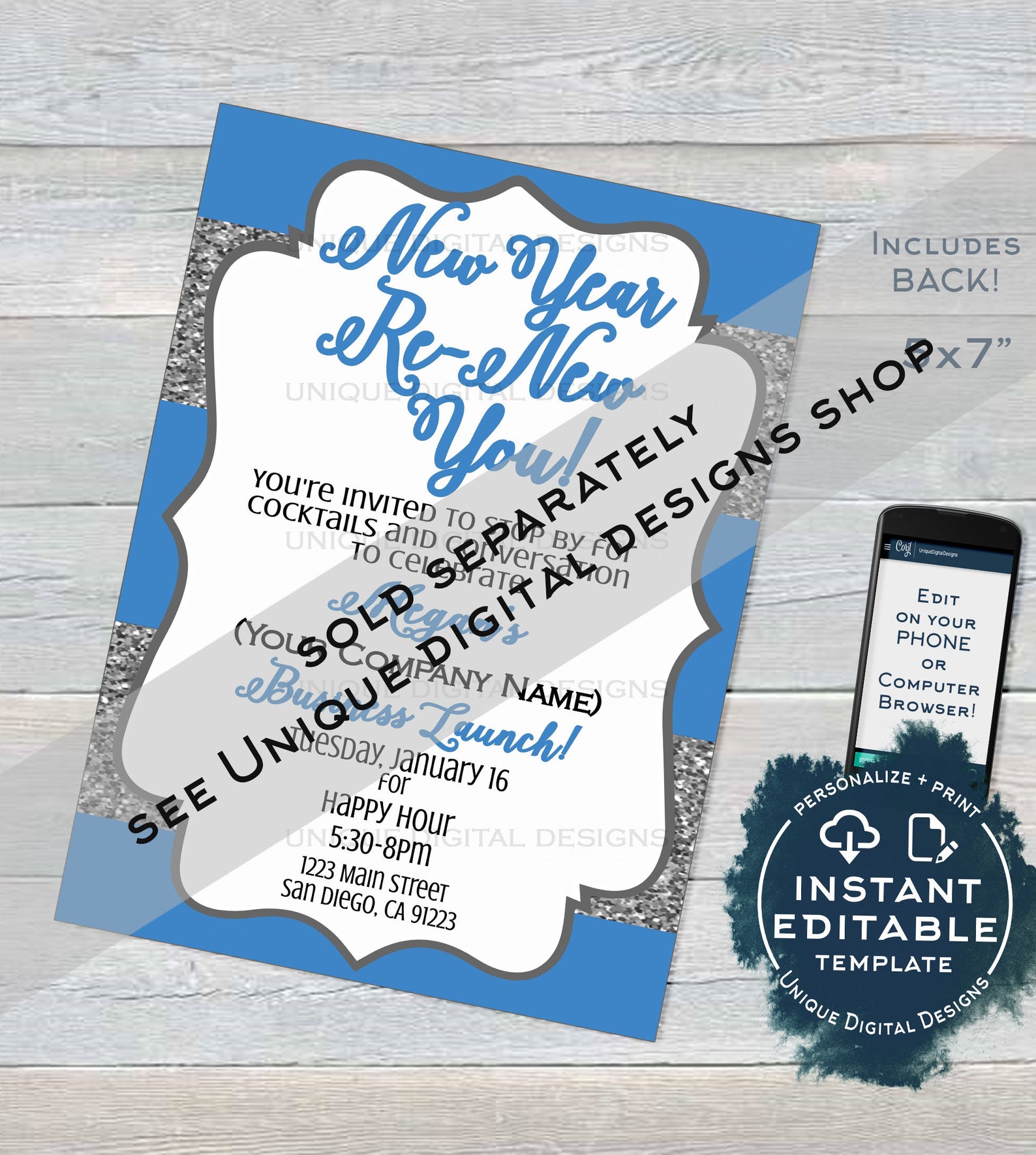 Rodan Business Invitation Editable Business Launch Party BBL Etsy
