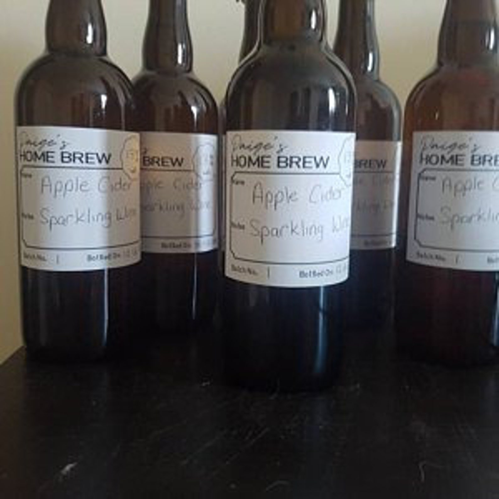 Classic Home Brew Beer Bottle Label Editable Beer Label Etsy