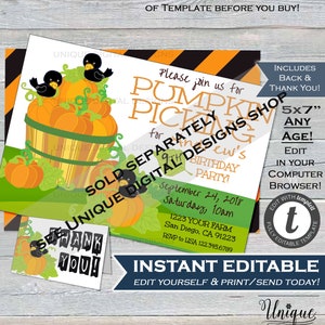 Pie Party Invite, Editable Cocktails and Pie Party Invite, Fall Party Invitation, Customer Appreciation Pumpkin Pie Printable INSTANT ACCESS image 7