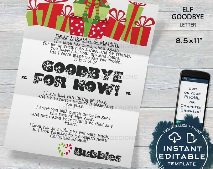 Christmas ELF Printables