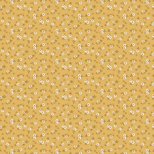 Yellow Small Floral Fabric - Cook Book Blossom Daisy by Riley Blake Designs - 100% COTTON - Quilting Cotton Fabric and Apparel Fabric