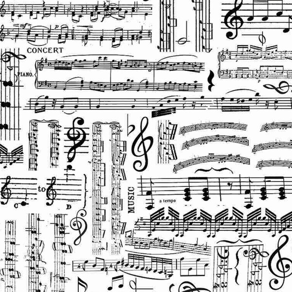 Music Fabric Etsy
