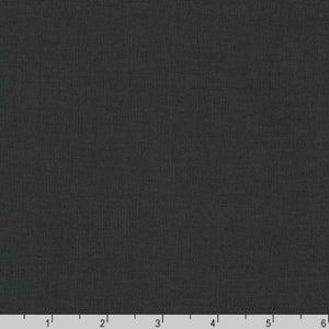 Charcoal 100% COTTON Fabric -  Kona Cotton from Robert Kaufman - Plain Cotton Fabric by the Yard or Select Length, Quilting Material, C4