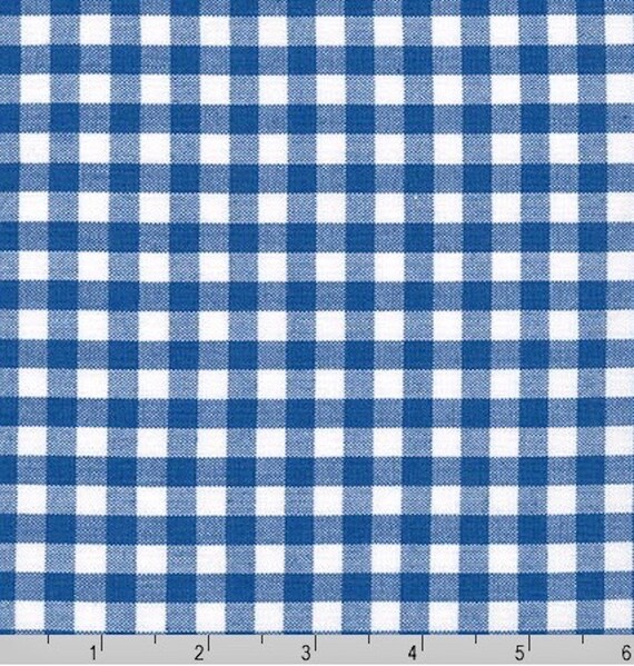 1/4 Inch Royal Blue Gingham Fabric 100% COTTON Fabric, Quilting Cotton  Fabric, Apparel Fabric Carolina Gingham From Robert Kaufman C23 