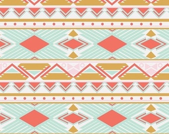 Tribal Print Jersey Knit Fabric - Art Gallery Cotton Spandex Apparel