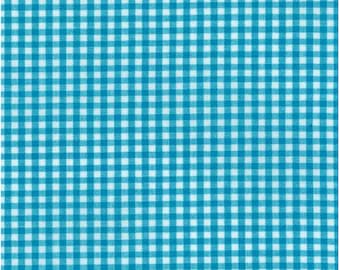 1/8" Turquoise Gingham from Carolina Gingham - 100% COTTON Fabric - Cotton Quilt Fabric and Apparel Fabric, (Choose Your Cut) C23b