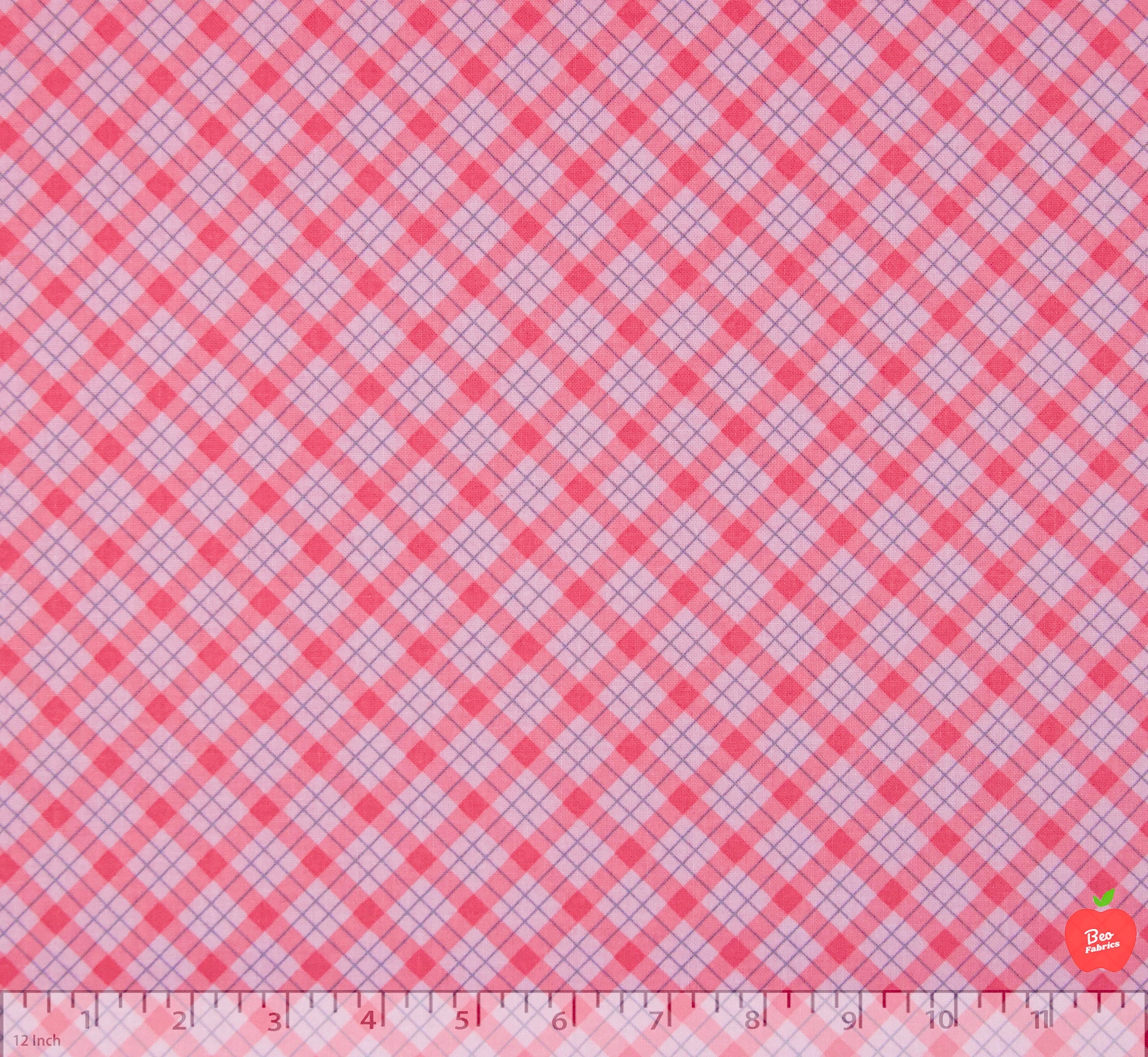 Plaid Cotton Fabric by the Yard 100 Cotton Fabric Quilting Etsy