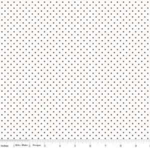 Braun Dot Auf Weiss - Riley Blake Designs - 100% BAUMWOLLE Quilt Stoff C10