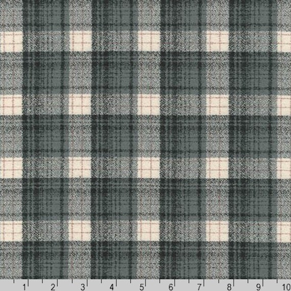 Smoke Mammoth FLANNEL Fabric - Quality COTTON Flannel Fabric, Plaid  Material, Apparel Fabric and Quilt Fabric, Plaid Flannel Material