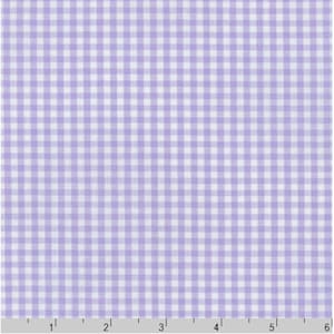 1/8 inch Lavender Gingham Fabric - 100% COTTON Fabric - Carolina Gingham by Robert Kaufman, (Choose Your Cut Size)