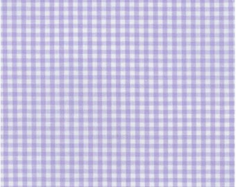 1/8 inch Lavender Gingham Fabric - Cotton Carolina Gingham by Robert Kaufman