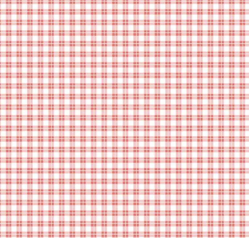 Plaid Material COTTON Quilt Fabric and Apparel Fabric 100/% Cotton Fabric by the Yard C2 Pink Plaid Harmony Farm from Riley Blake Designs