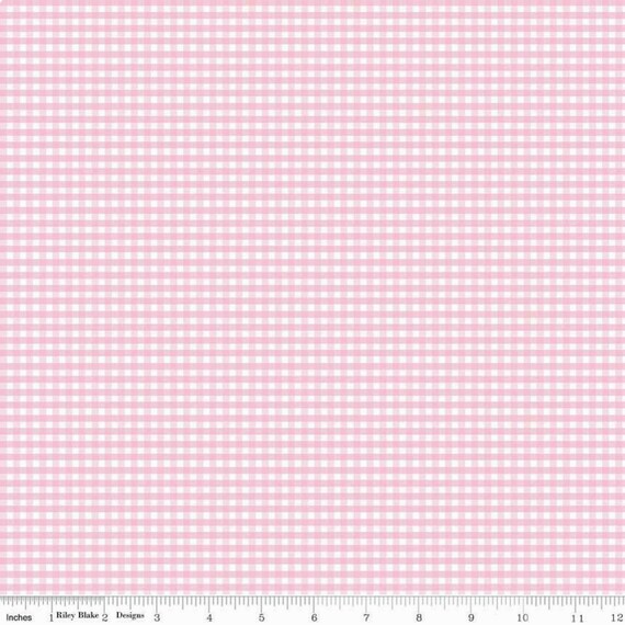 1/8 Inch Baby Pink Gingham Fabric From Riley Blake Designs - Etsy