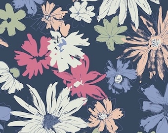 Floral Cotton Voile Fabric from Art Gallery - Lightweight Summer Material