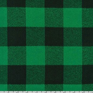 FLANNEL Big Country Green Plaid Fabric