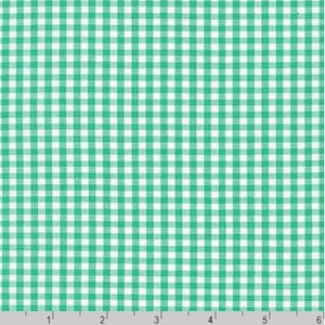 Seafoam 1/8 inch Gingham Fabric - COTTON Quilting Fabric and Apparel Fabric, Mask Fabric - Carolina Gingham from Robert Kaufman C2