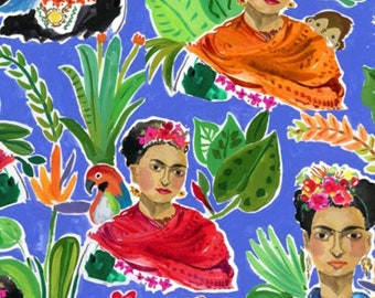 Viva México en Azul de Dear Stella - Tejido 100% ALGODÓN para Acolchar C19