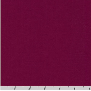 Bordeaux Solid Kona Cotton from Robert Kaufman Fabrics - Solid Burgundy Red Fabric - 100% COTTON Fabric by the Yard or Select Length C3