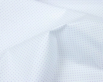 Lavender Swiss Dot Cotton Fabric on White by Riley Blake – Quilting - Printed Dots