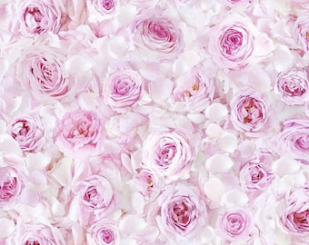Packed Roses Cotton Fabric: Bellerose Floral Quilting Apparel