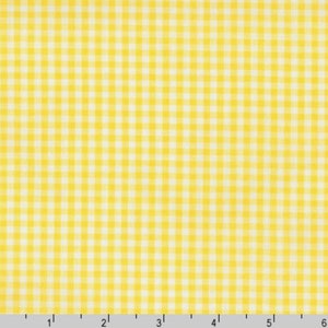 1/8&quot; Yellow Caroline Gingham Cotton Fabric - Robert Kaufman Fabrics - 100% COTTON Fabric, Quilting Fabric by the Yard or Select Length