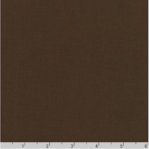 Coffee Brown Solid Kona Cotton from Robert Kaufman - 100% COTTON Fabric by the Yard or Select Length, Quilting Fabric, Apparel Fabric C3