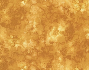 Butterscotch Cotton Fabric: Watercolor Texture by Kimberly Einmo