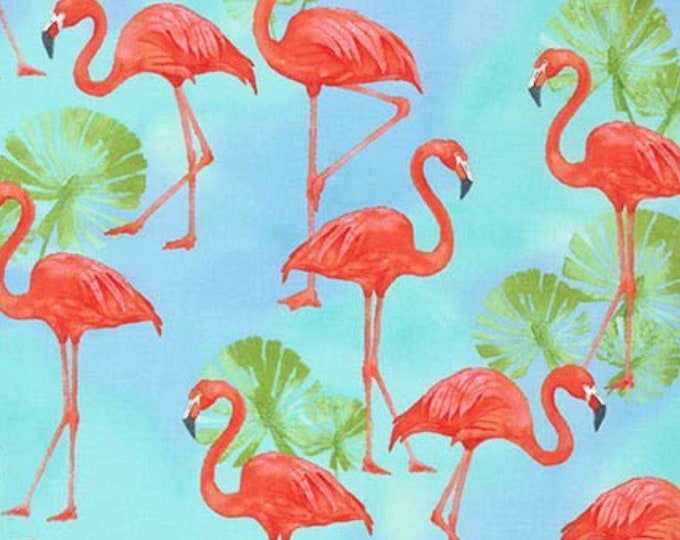 Flamingo Cotton Fabric by the Yard 100 Cotton Fabric Etsy