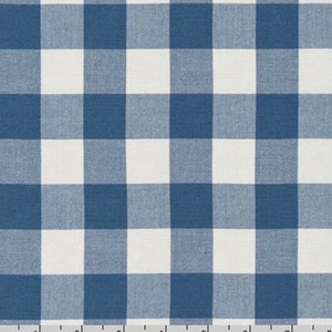 2,5 cm Denim Gingham Stoff - 100% BAUMWOLLE Stoff Schüttgut, Quiltstoff, Bekleidungsstoff, Carolina Gingham von Robert Kaufman Fabrics C32