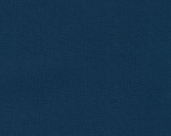 Navy Solid Kona Cotton from Robert Kaufman Fabrics - 100% COTTON Fabric by the Yard or Select Length, Dark Blue Quilting Fabric C3