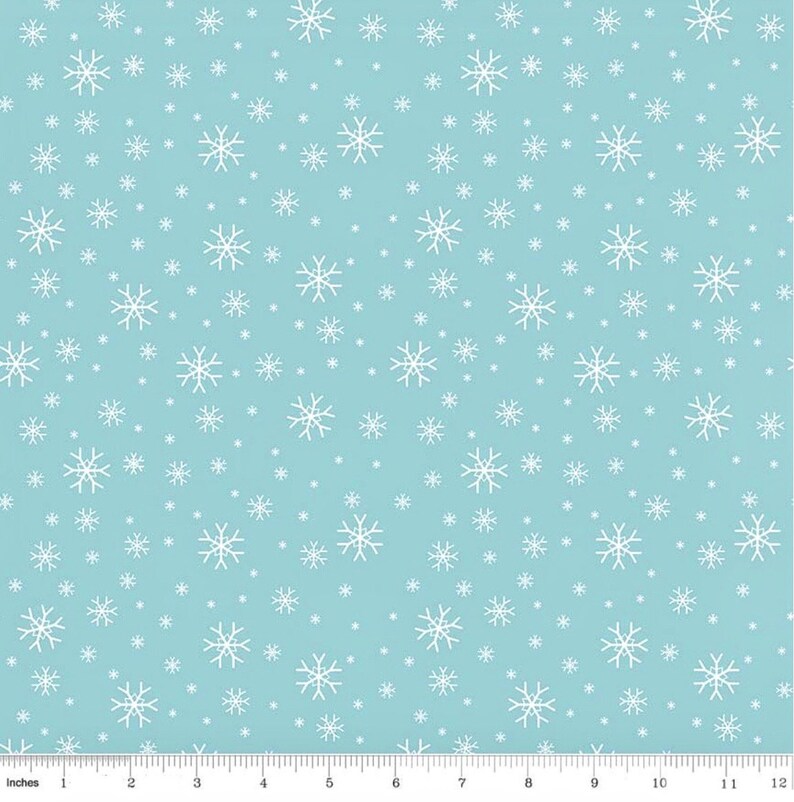 Fabric Snowflakes White on Red Designer Flannel by the 1//4 yard