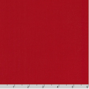 Rich Red Solid Kona Cotton from Robert Kaufman Fabrics - Solid Red Fabric - 100% COTTON Fabric by the Yard or Select Length C3