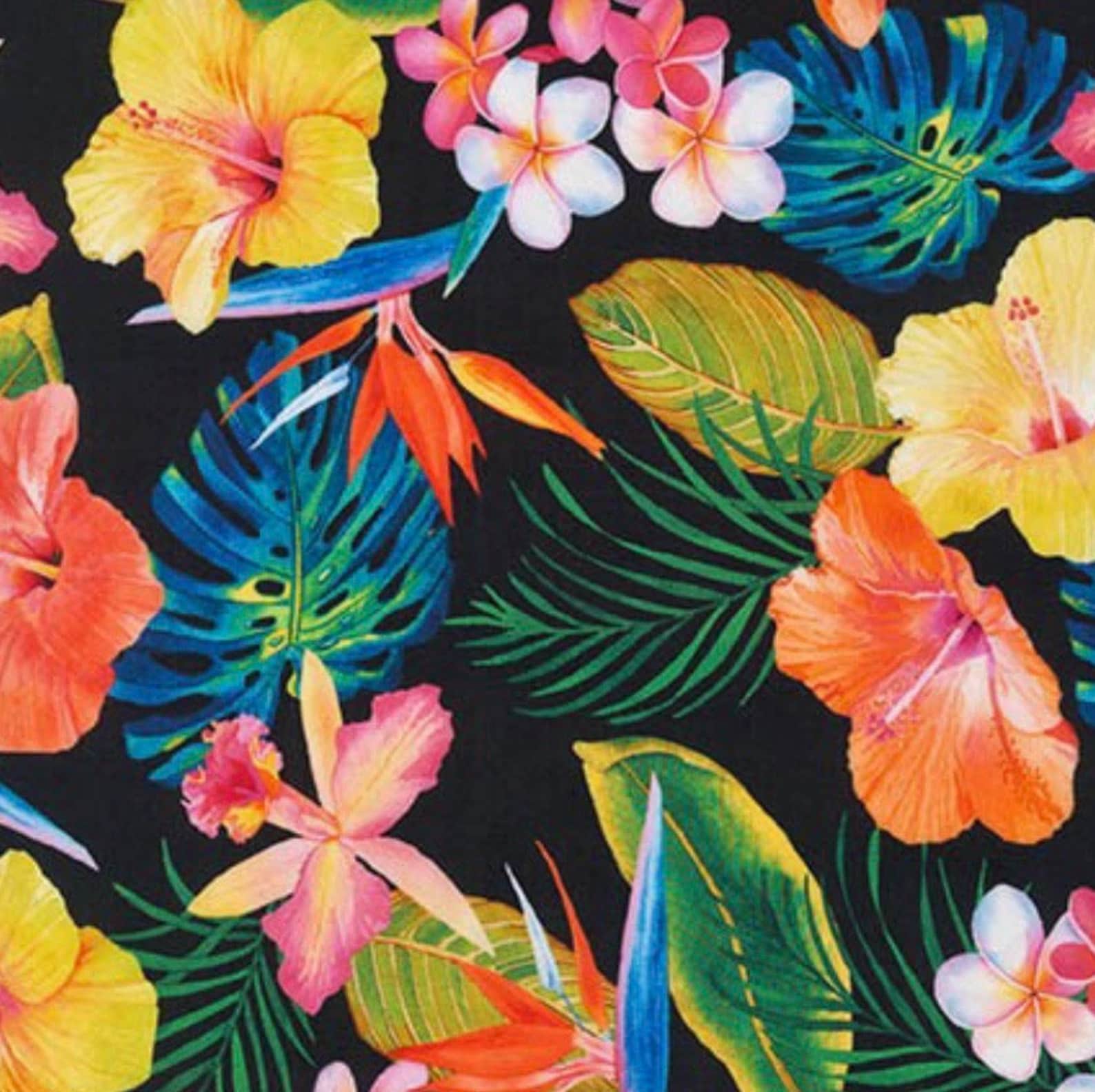 Hawaiian Fabric 100 COTTON Fabric Quilting Cotton Fabric Etsy Canada