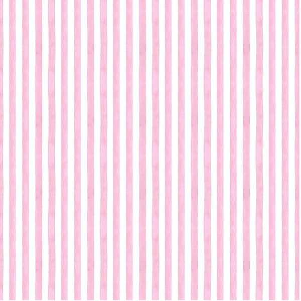 Pink Striped Fabric - COTTON Fabric, Pink and White Striped Fabric, Cotton Quilt Fabric - Ballet Stripes from Timless Tresures