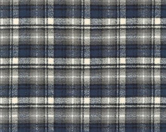 Ash Mammoth FLANNEL Fabric from Robert Kaufman - 100% COTTON, Quilting and Apparel Fabric