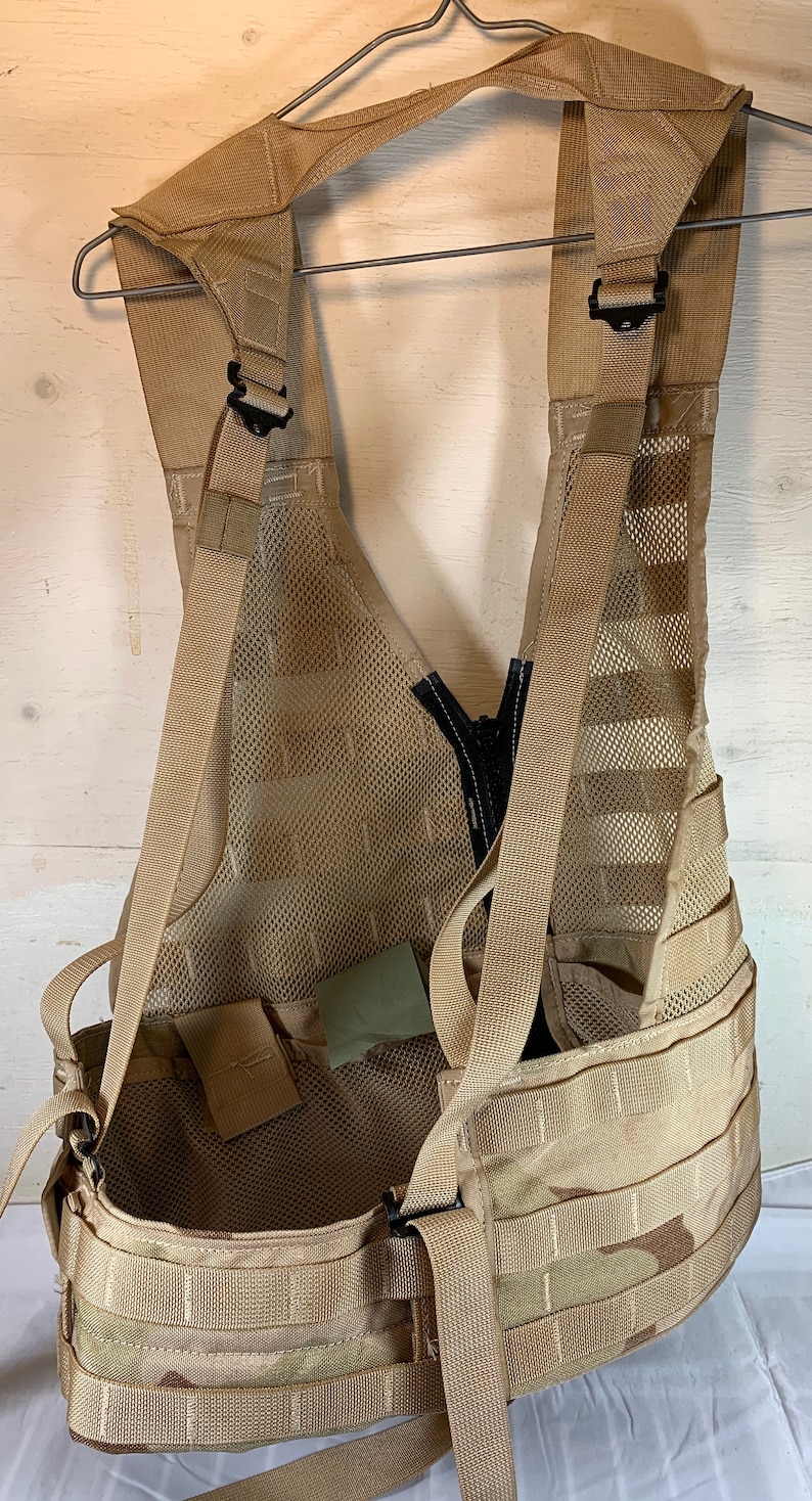 U.S. Army Surplus FLC Molle Tactical Vest with Canteen Pouch Etsy