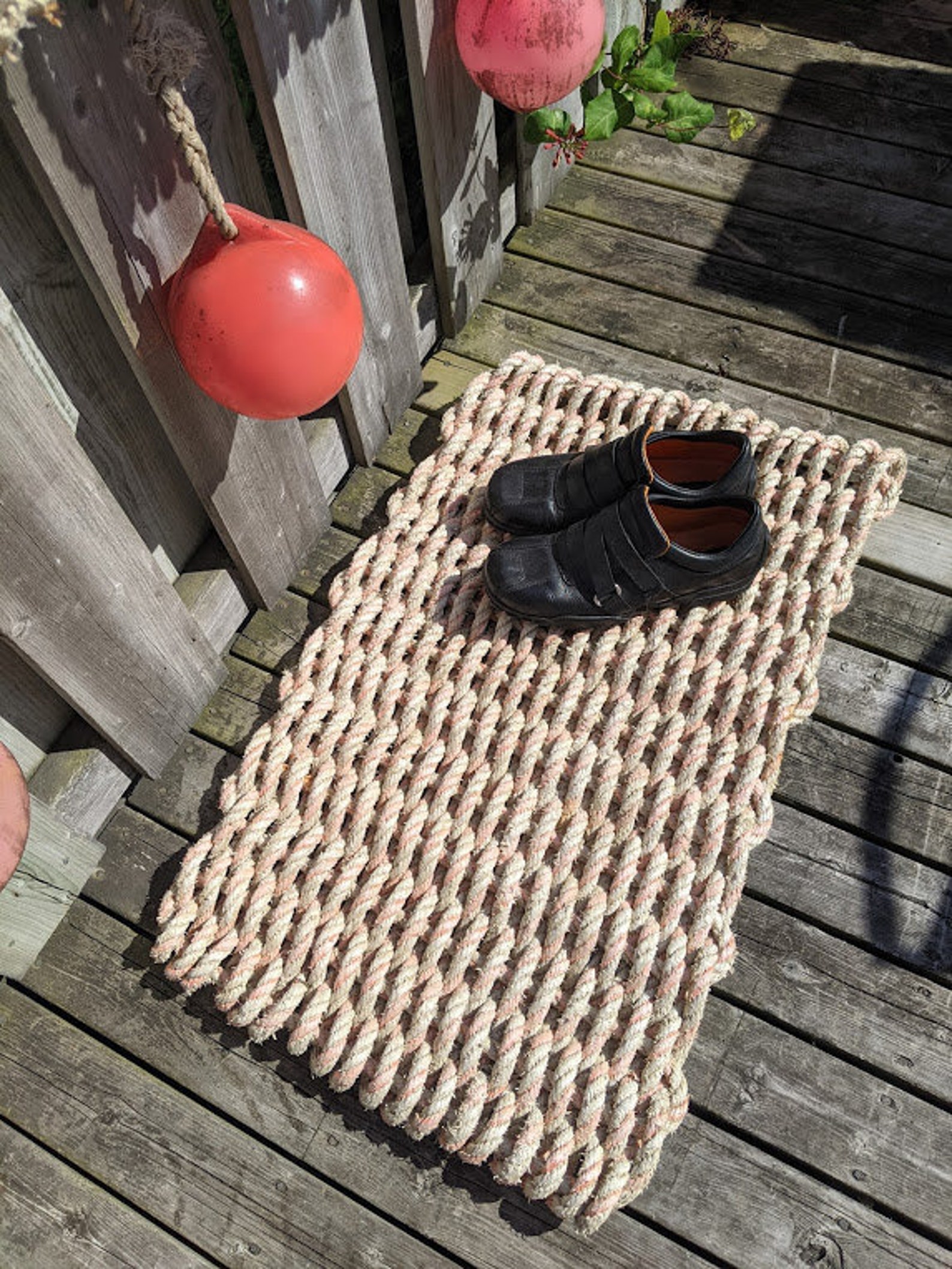 Maine Rope Entry Rug Doormat Recycled Reclaimed Lobster Rope Etsy