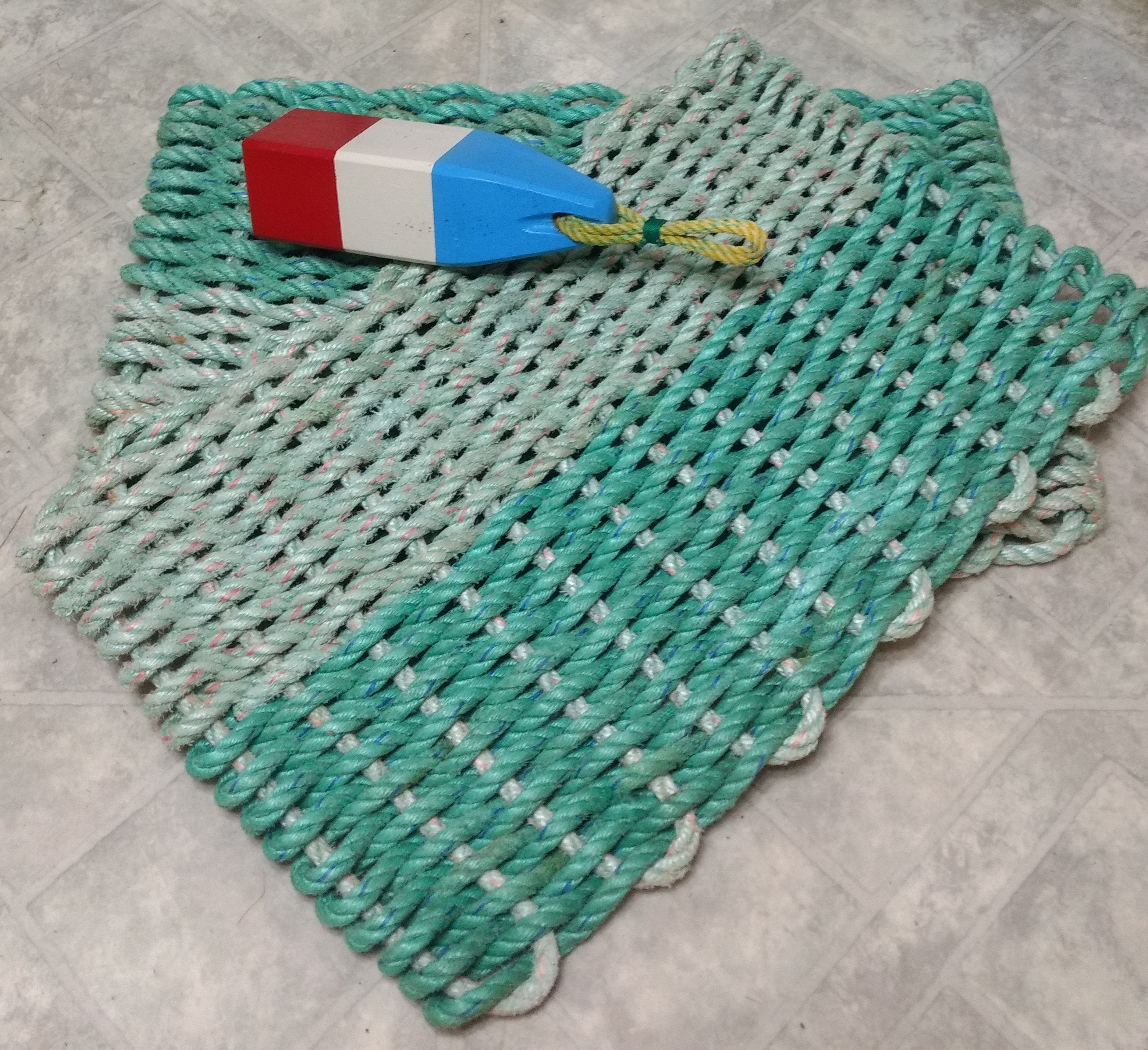 Recycled Lobster Rope Mat Handwoven Unique Doormat Gift Idea Etsy