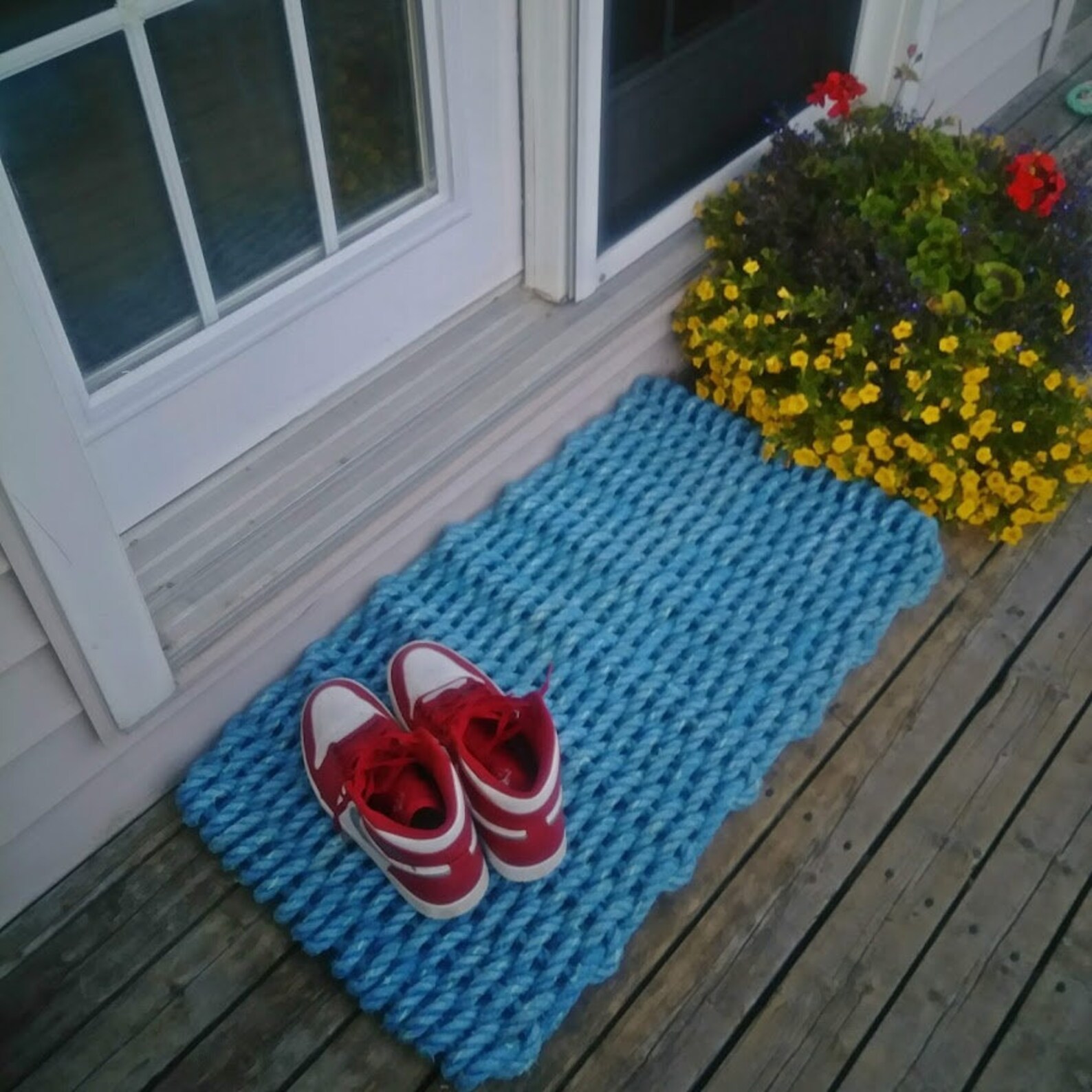 Lobster Rope Rug Doormat Recycled Reclaimed Lobster Rope Mat Etsy