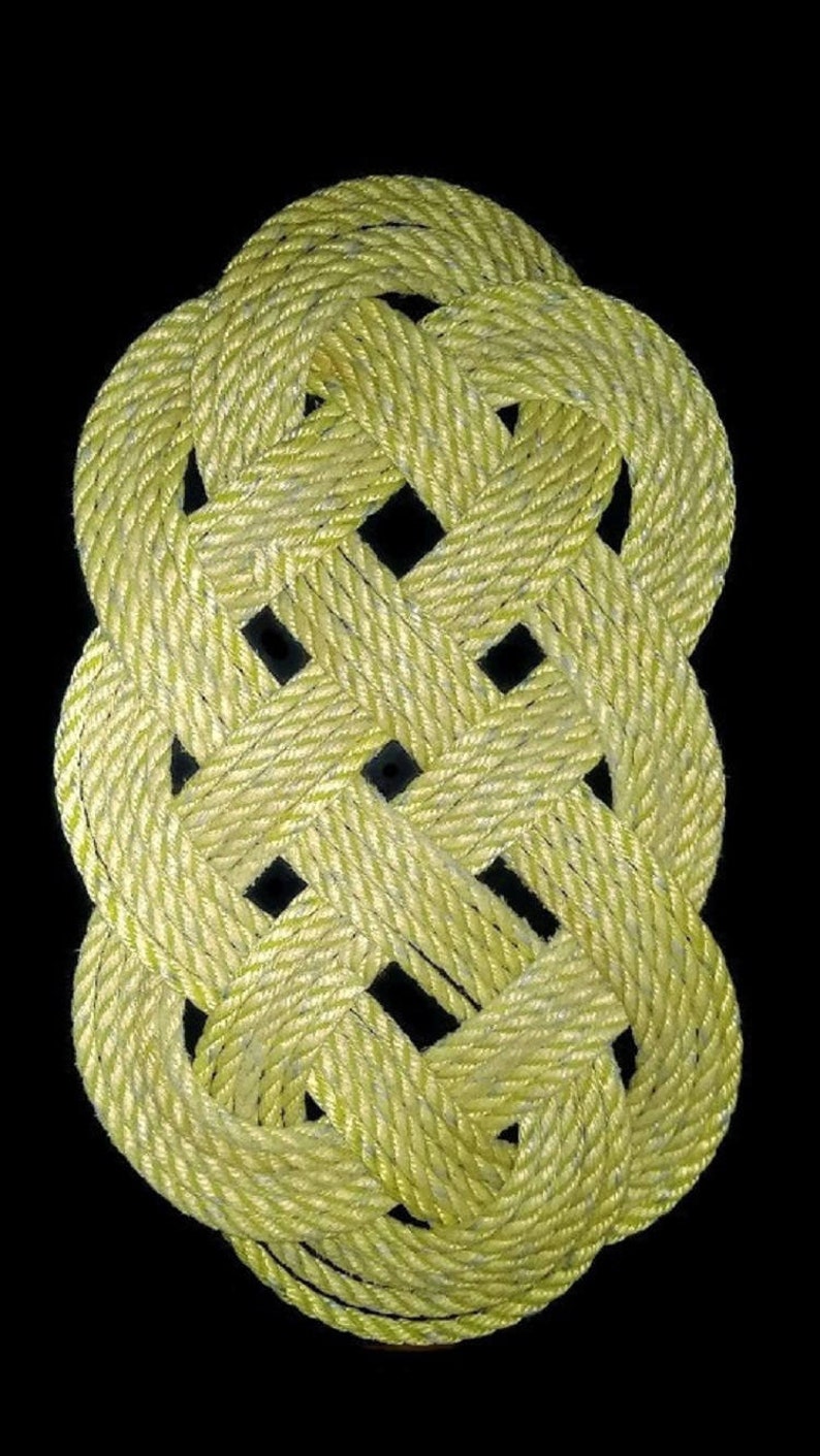 Rope Ocean Plait Knot door mat Recycled Reclaimed lobster rope Etsy