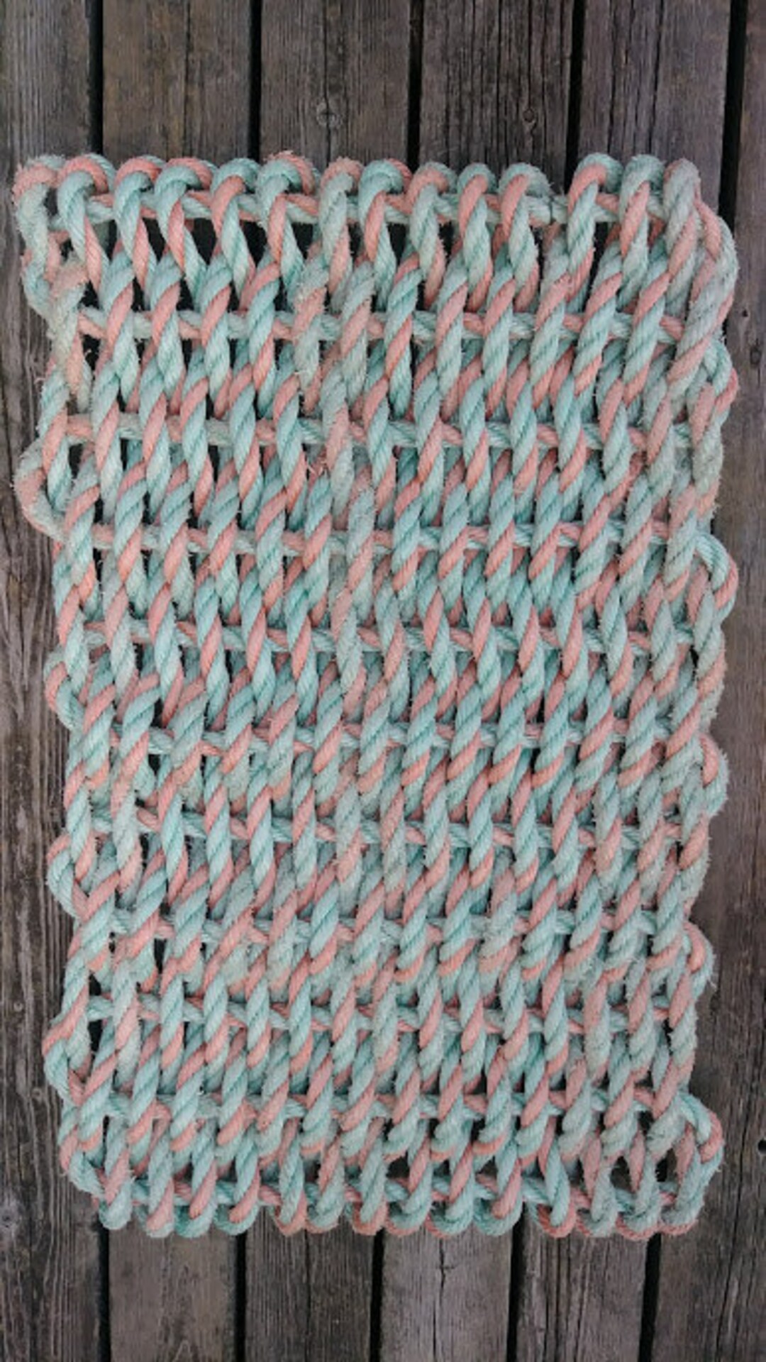 Maine Lobster Rope Mat Doormat Handwoven Doormat Recycled Gulf Etsy