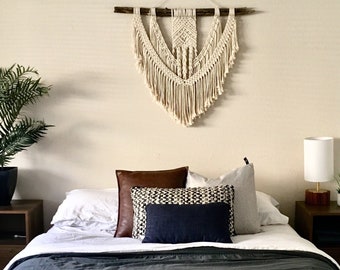 Large macrame wall hanging/ Boho Decor/ wall decor/ wall hanging/ Handmade/ natural driftwood/ wedding decor