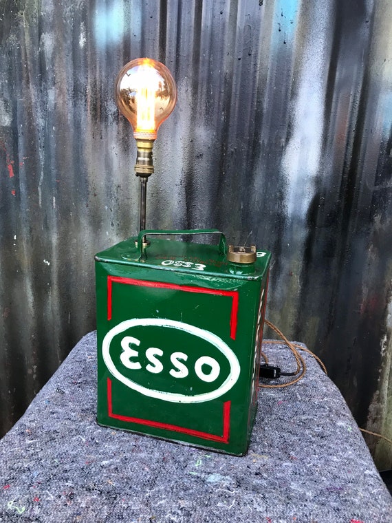 Vintage Esso Jerry Can Lamp Etsy UK