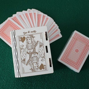 Assiette parlante jeu de carte Choisy le roi humour cartes à jouer fin  19eme roi de coeur dame de pique vintage années 1800 -  Canada