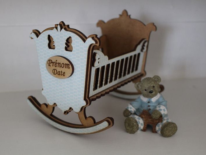 Berceau de Bébé en Bois Personnalisable