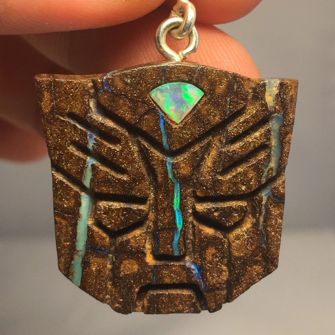 Transformers Autobot Necklace Pendant Carved Queensland Etsy