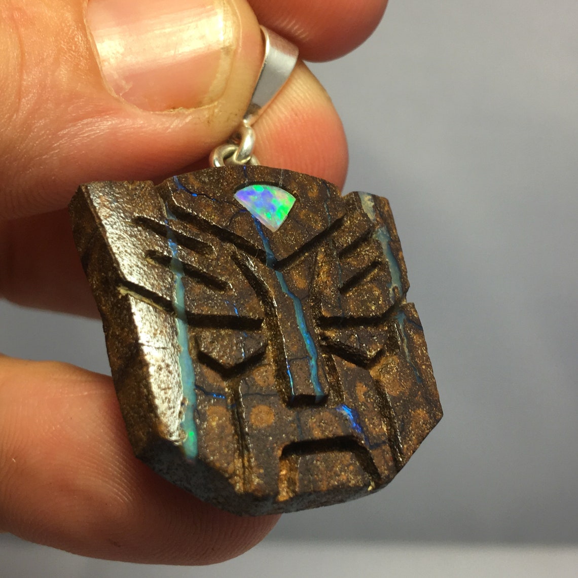 Transformers Autobot Necklace Pendant Carved Queensland Etsy